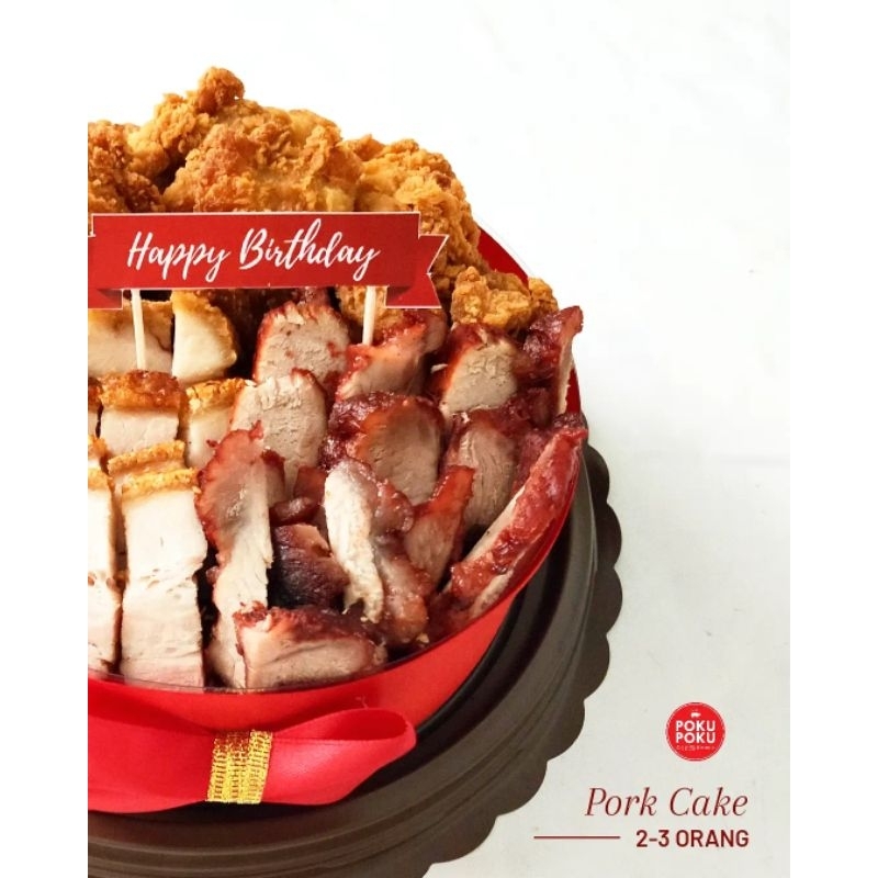 

PORK CAKE 2-3 orang by POKU POKU - Birthday Anniversary Food Hampers Hamper Tart Hadiah Gift