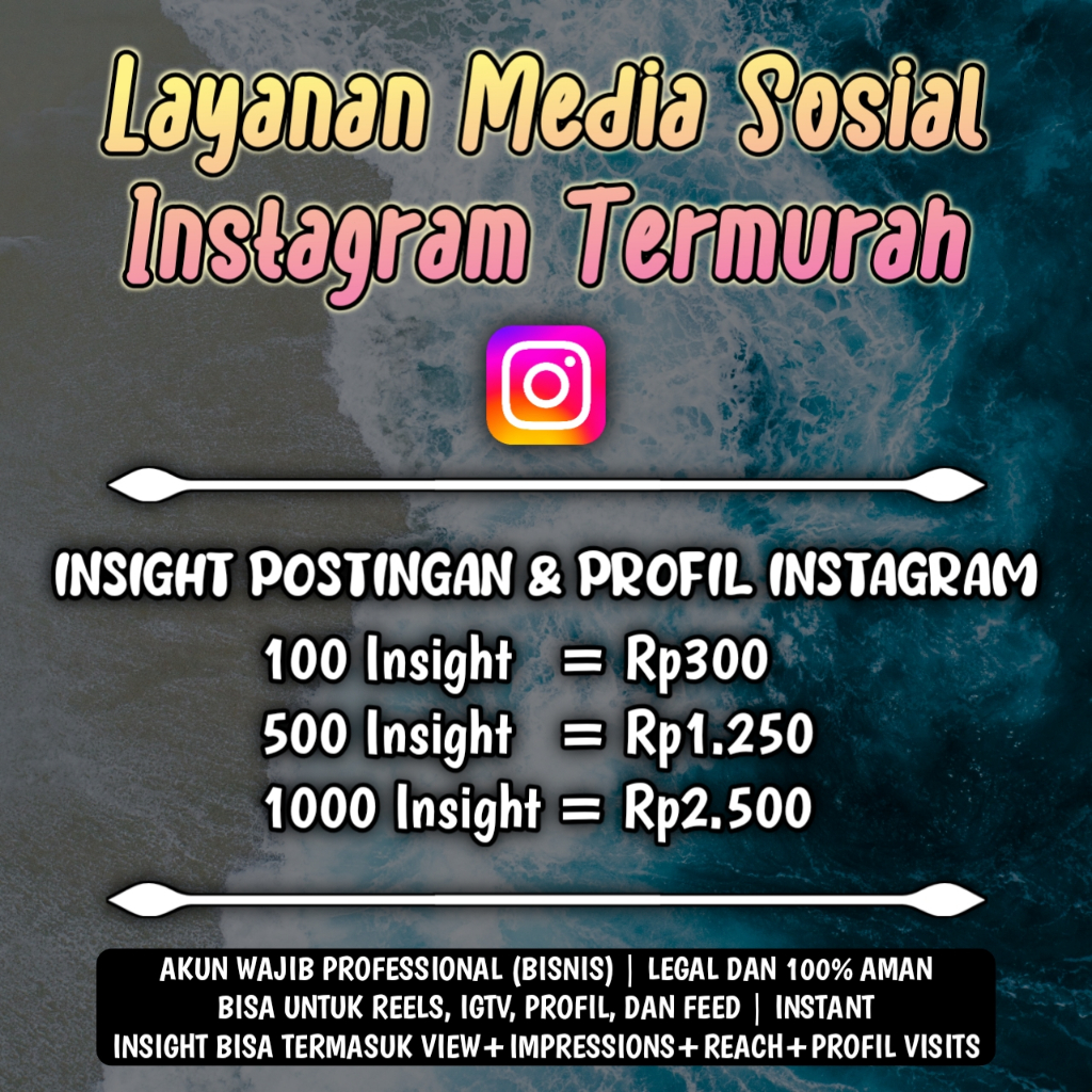 Insight Instagram via Postingan (Impression, Reach, dan View Post) | Reels Feed IGTV | Aman Bergaran