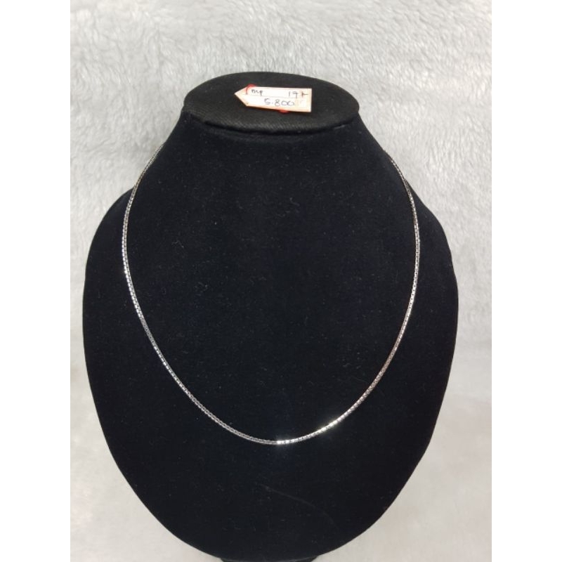 KL932J202J Kalung model italy santa white gold berat 5.800 pj 48cm kadar 75% 17k toc 750HWT