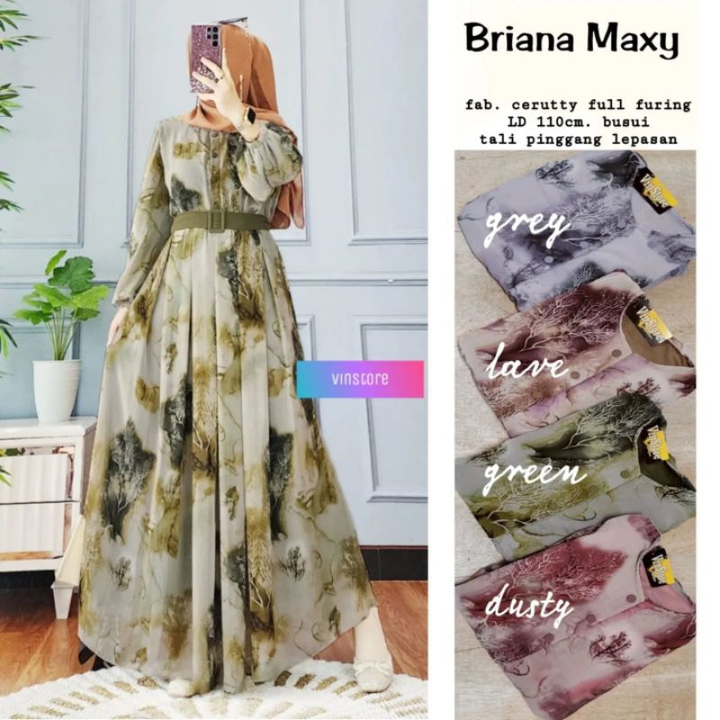 Paloma maxy/Briana maxy ceruty/gamis muslim terbaru