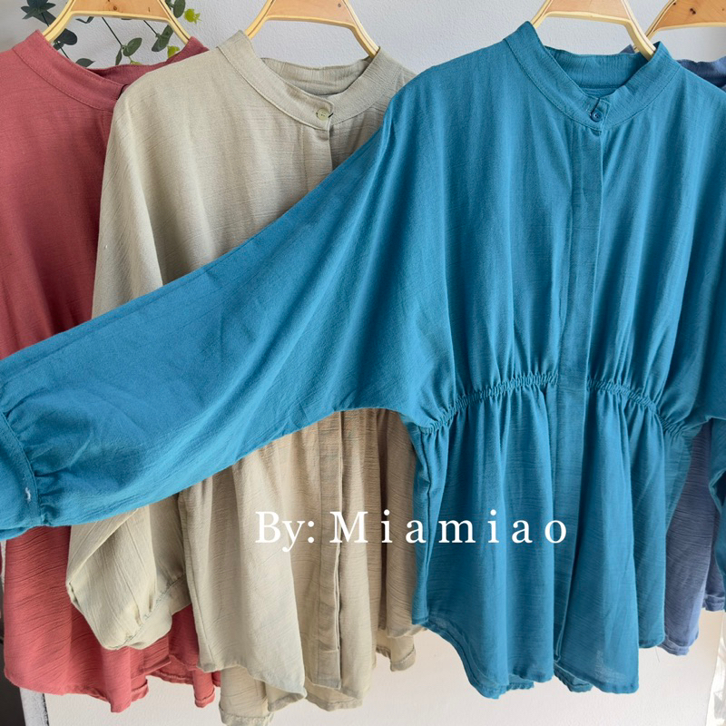 Ami Linen Shirt | Blouse Busui | Atasan Wanita Oversize