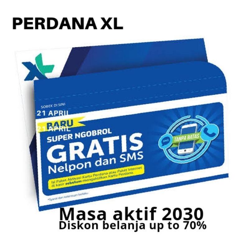 KARTU PERDANA XL MASA AKTIF 2030