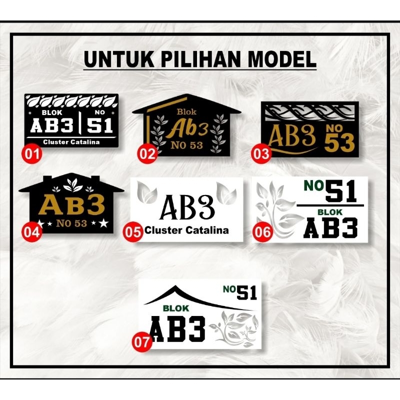 NOMOR RUMAH UNIK | NOMOR RUMAH CANTIK | NOMOR RUMAH AKRILIK | PAPAN NOMOR RUMAH | NOMOR KAMAR KOS