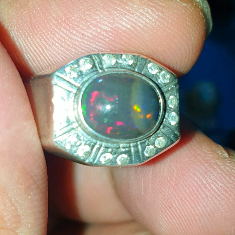 Batu kalimaya black opal 100% natural asli banten