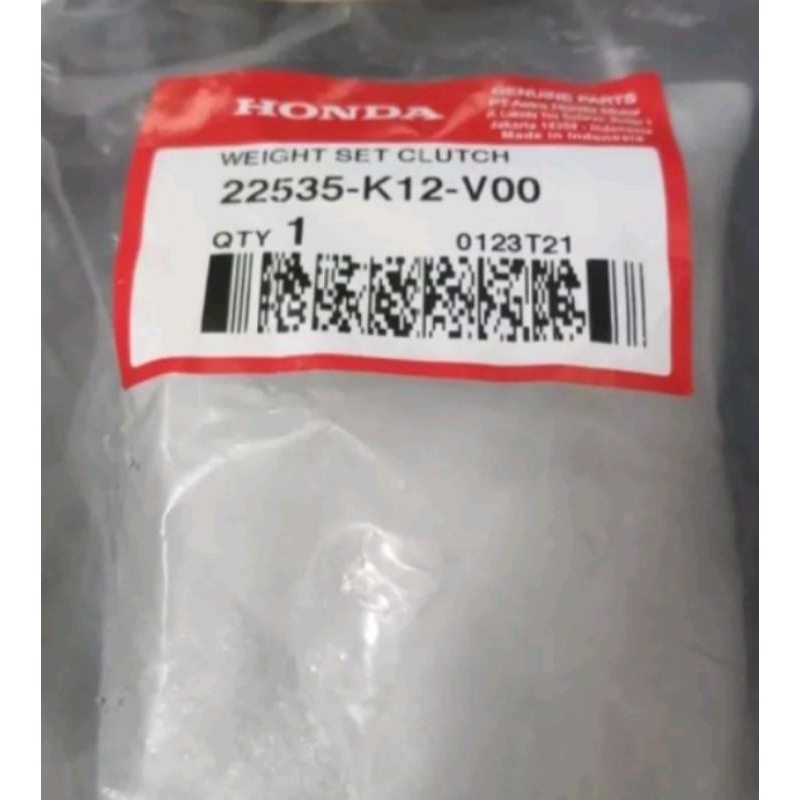 22535-K12--V00 Kampas Ganda Weight Set Clutch Honda PCX 150 K97 22535K12V00 Ori