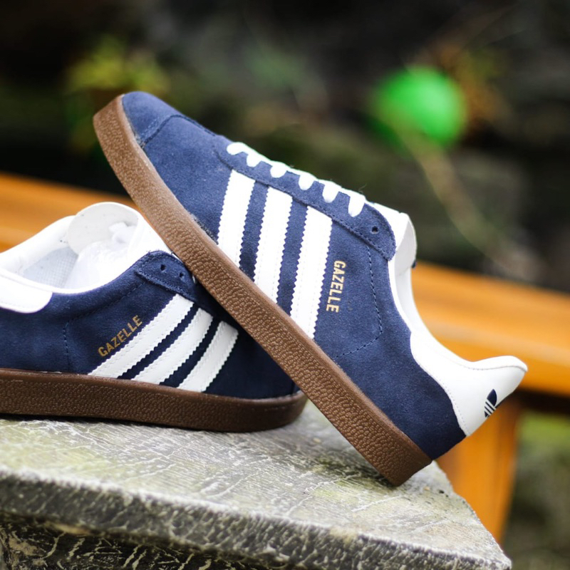 ADIDAS GAZELLE NAVY WHITE SOL GUM ORIGINAL