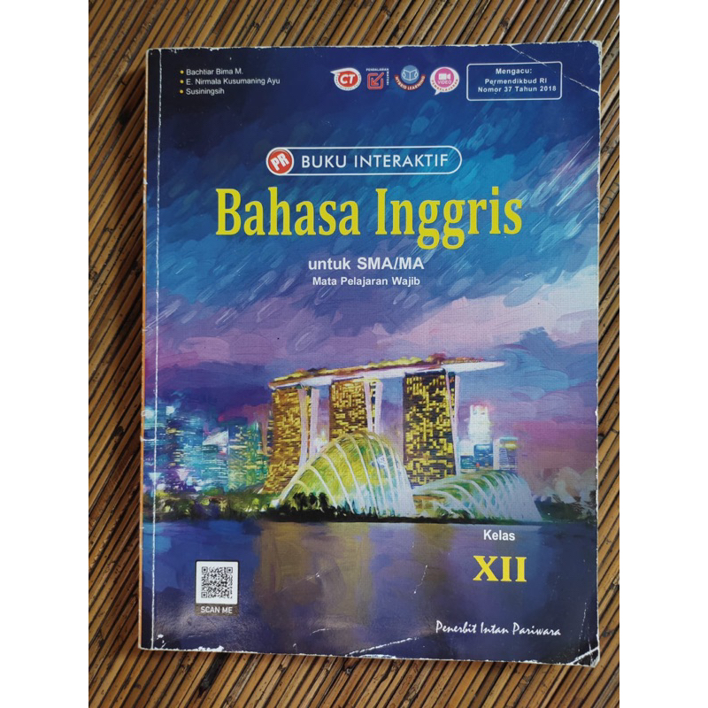 Buku PR Buku Interaktif Bahasa Inggris Kelas 12 Penerbit Intan Pariwara (Bekas/Preloved)