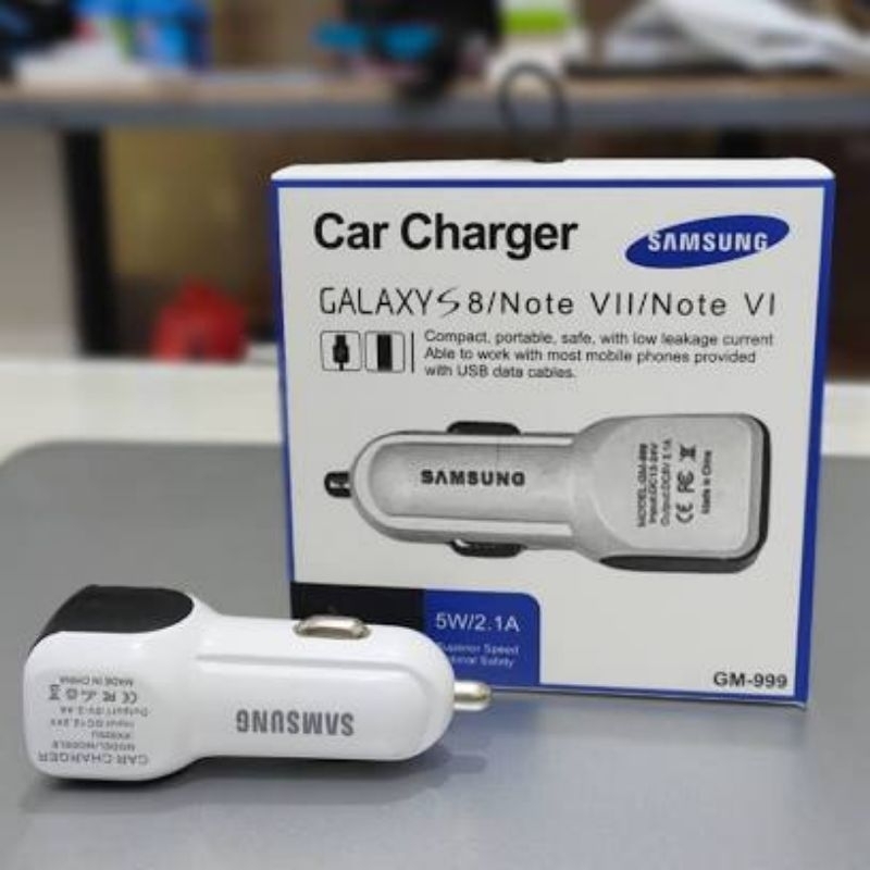 CAR CHARGER / SAVER MOBIL SAMSUNG 2.1A / CASAN MOBIL + PACK IMPORT