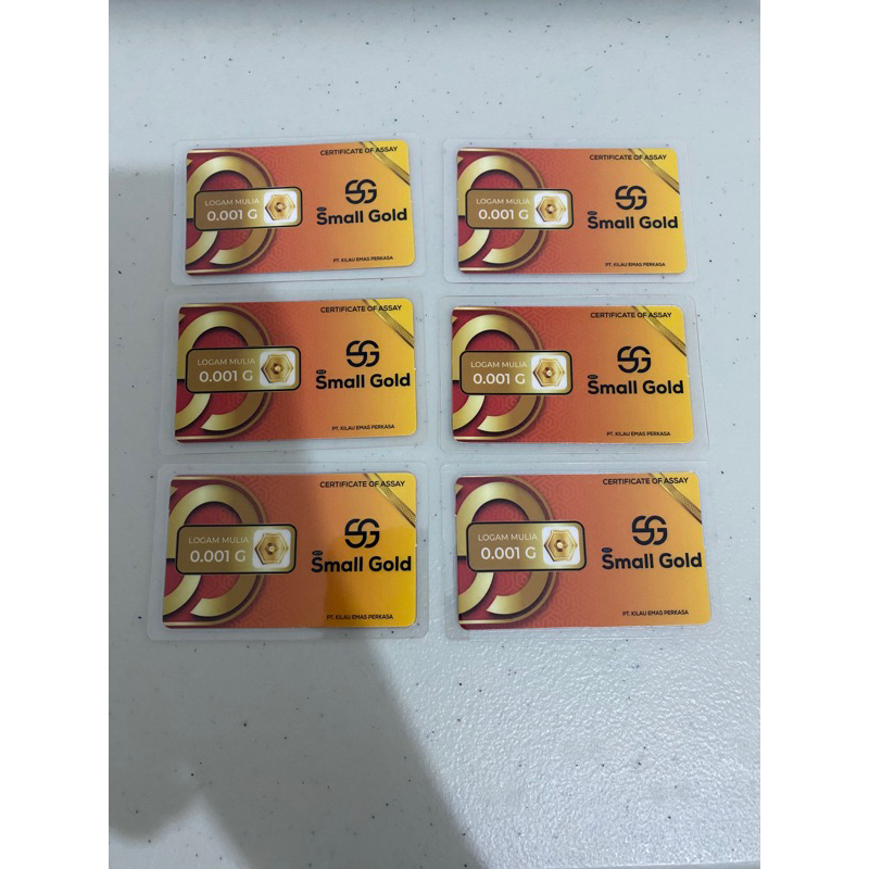 EMAS SMALL GOLD 0.001gram LOGAM MULIA EMAS MURNI ORIGINAL PRODUCT EMAS MINI GOLD Babygold Mini gold Minigram Microgram Garuda gold Fine gold Babygold Baby gold small gold micro gold mili gold diemasin