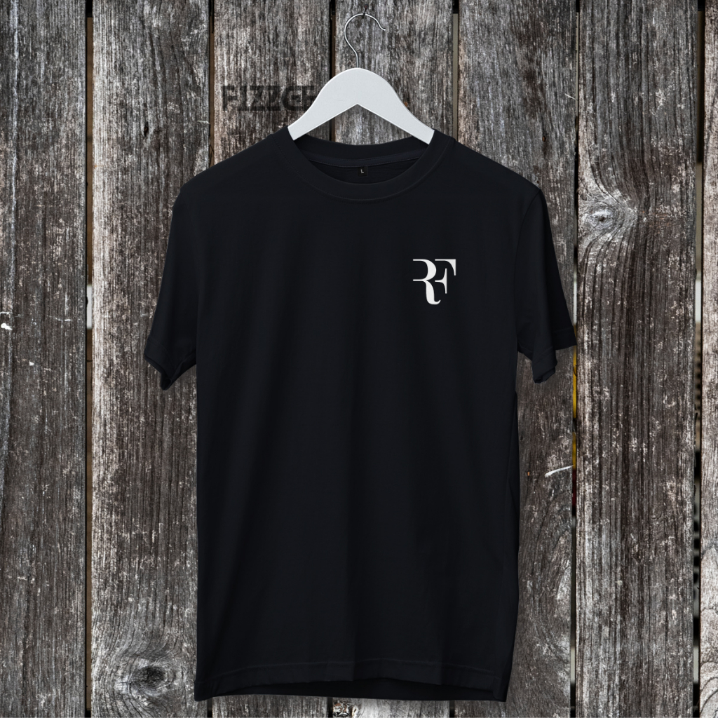 Kaos Distro Pria Motif LOGO RF / Baju Unisex Distro Pria dan Wanita / Kaos Pria Keren Murah