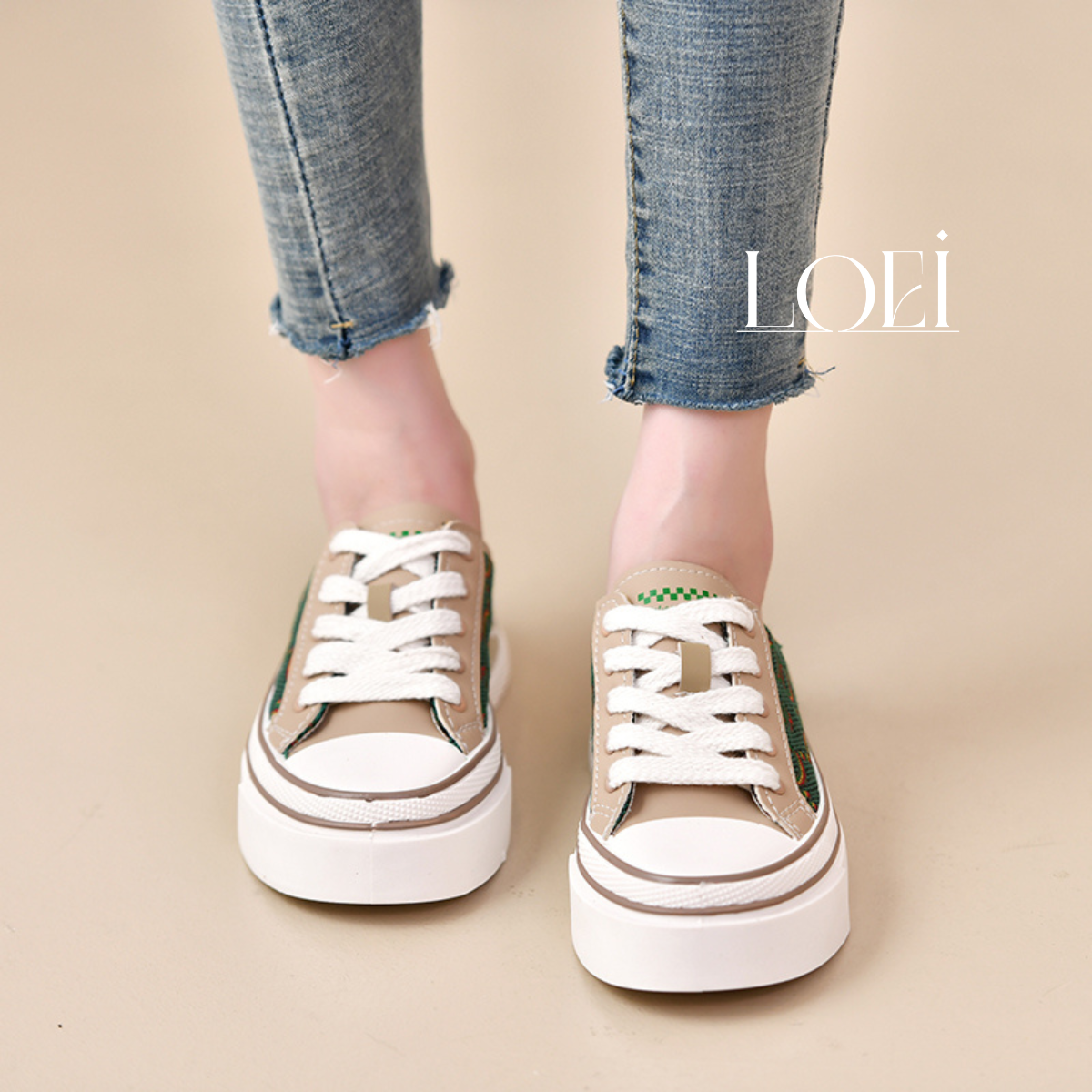 Slip On Sepatu Sneakers Cewek Flatshoes 10776 Sepatu Korean Style Best Seller Terbaru