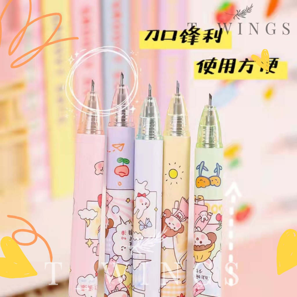 

[ TWT_03 ] Cutter Pulpen Viral Sanrio / Pulpen Cutter Pemotong kertas / Pulpen Pemotong Stiker Viral / Pisau Pulpen