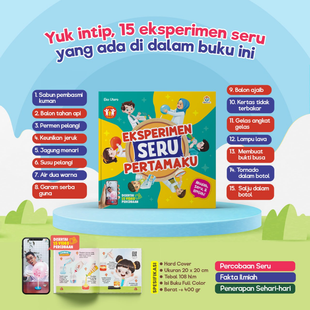 Buku Anak : Eksperimen Seru Pertamaku