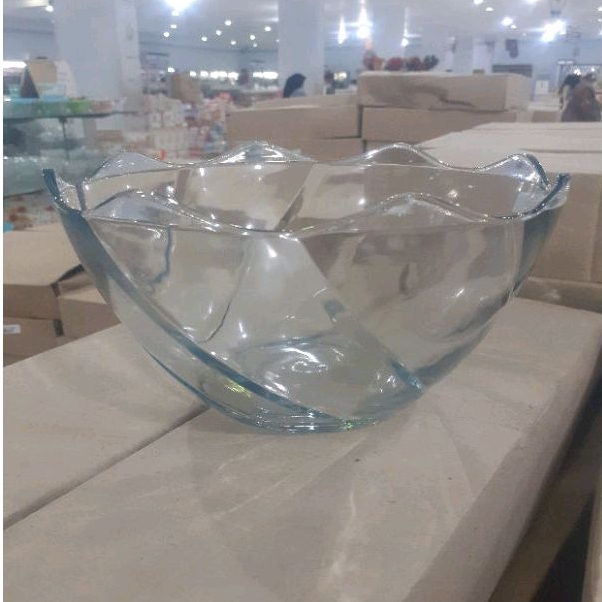 Mangkuk Kaca Jumbo 1Pcs (TR-9B KS) Diameter 22cm Tinggi 10cm / Mangkuk Sayur / Mangkuk Kaca Kedaung 