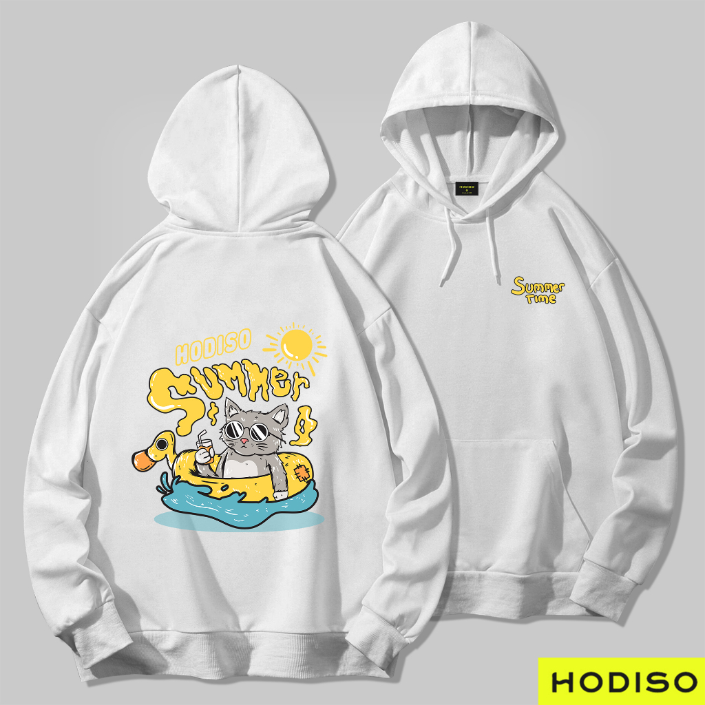 HODISO - Cat Summer  Hoodie Jumper Pullover