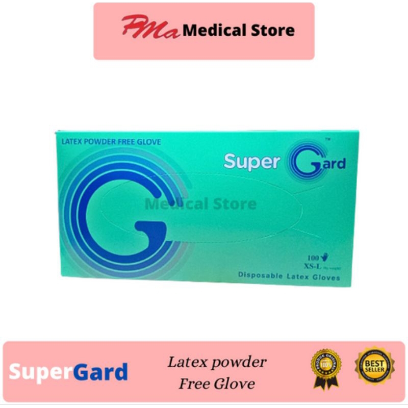 Sarung Tangan Latex Free powder Super Gard