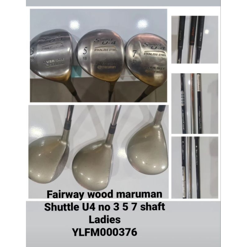 Stik golf Fairway wood marumanShuttle U4 no 3 5 7 
shaft for ladies 

Bekas second

100% original

R