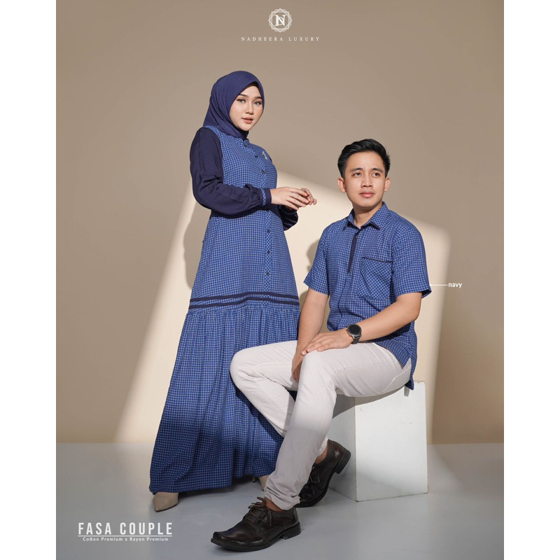 FASA COUPLE DRESS &amp; SHIRT BY NADHEERA LUXURY