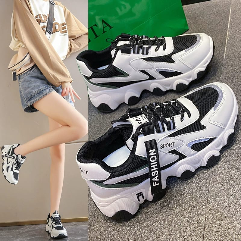 GROSIRTAS &quot;FREE BOX&quot; LV0277 Sepatu Sneakers Wanita Import Sport Sepatu Wanita Korea Premium Quality