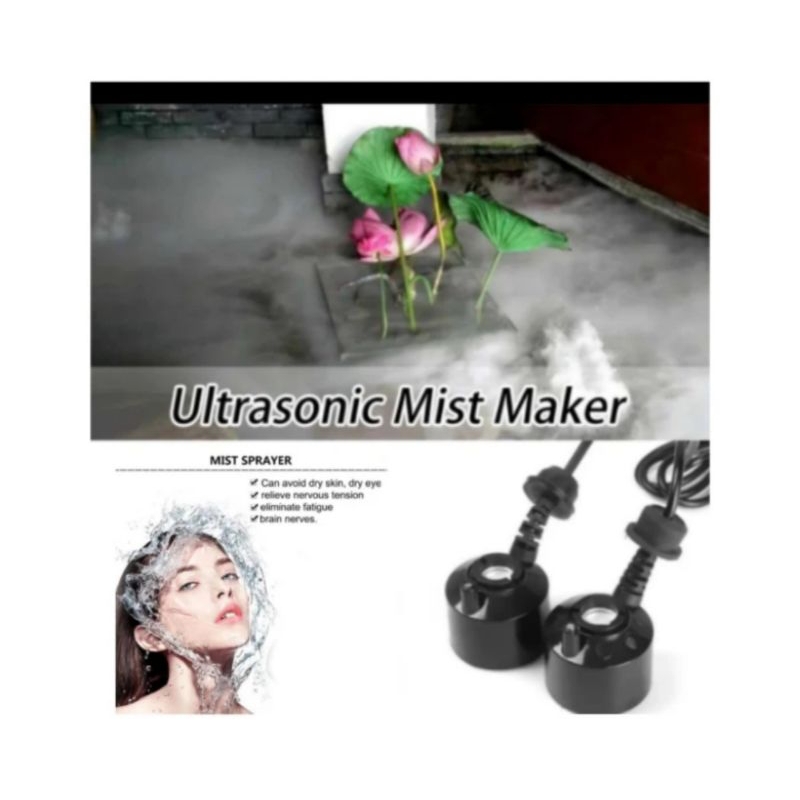 alat pembuat uap kabut asap embun penghasil mist maker aksesoris taman kolam air akuarium humidifier