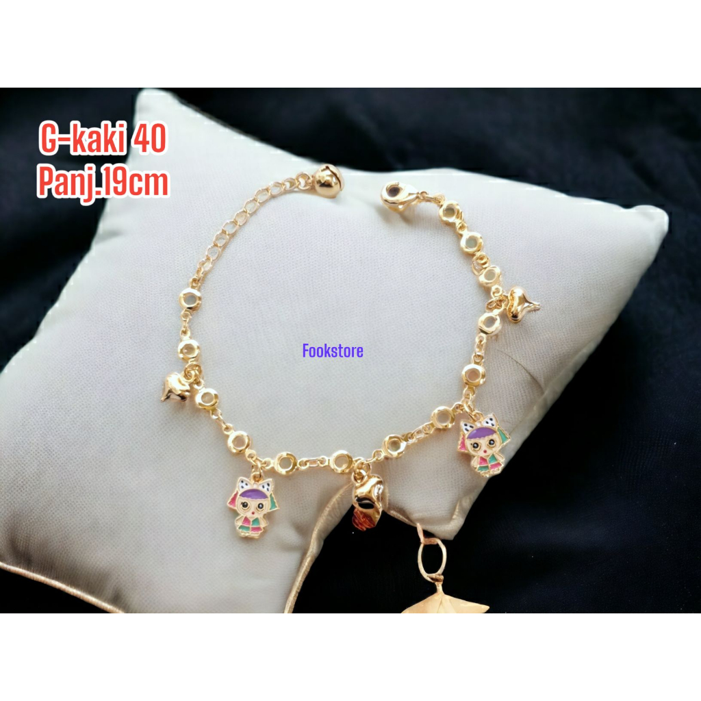 GELANG KAKI ANAK MOTIF KARTUN USIA 3-5 THN/G-KAKI 40/G-KAKI 95