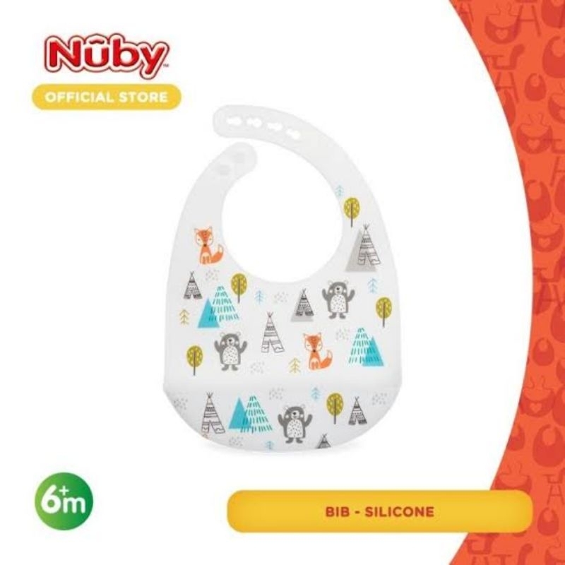 Nuby Silicone Bib / Celemek Karet
