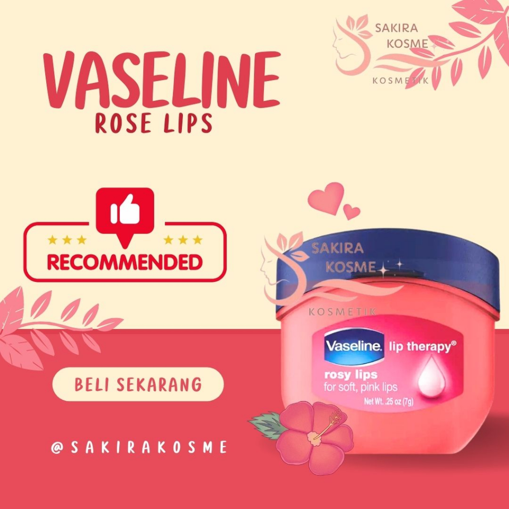 Vaseline Lip Therapy Rosy Lips SOFT PINK / Lipbalm Liptint Lipgloss Vaseline Pelembab Bibir Pemerah 