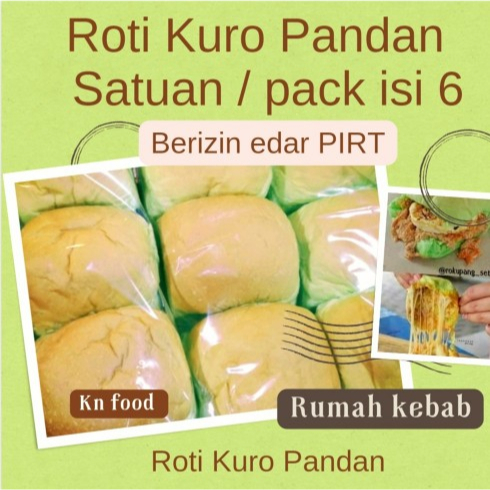 

Roti Kadet Pandan/Kuro 1 Pack isi 6pcs