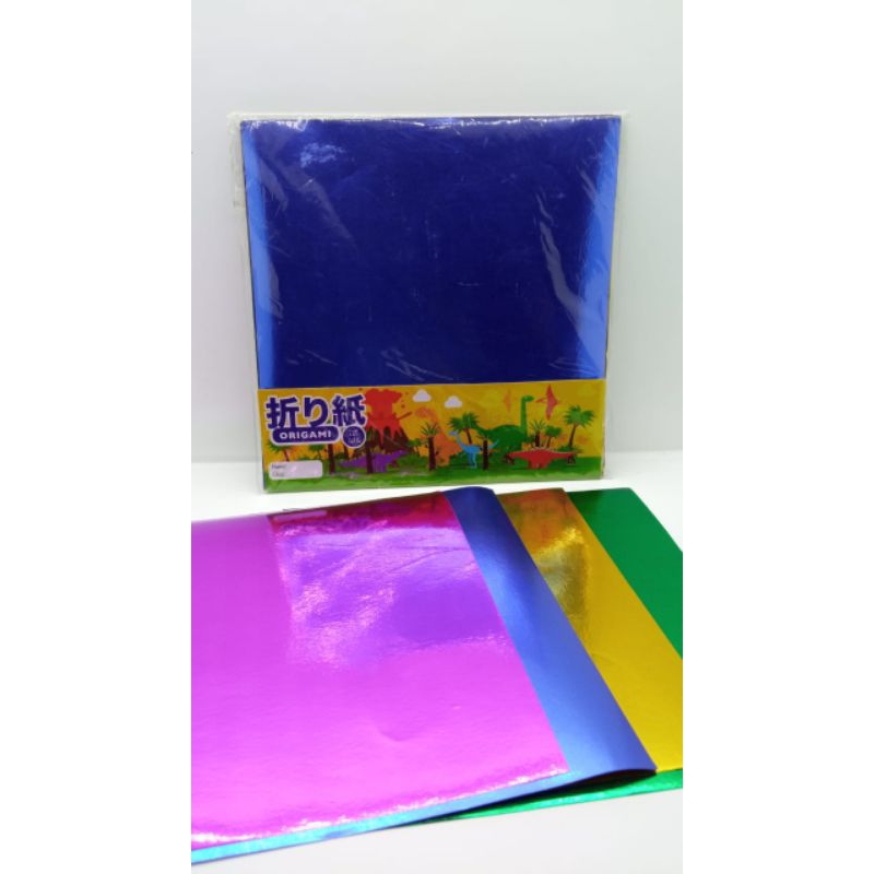 

KERTAS LIPAT/ORIGAMI WARNA METALIK 5 WARNA