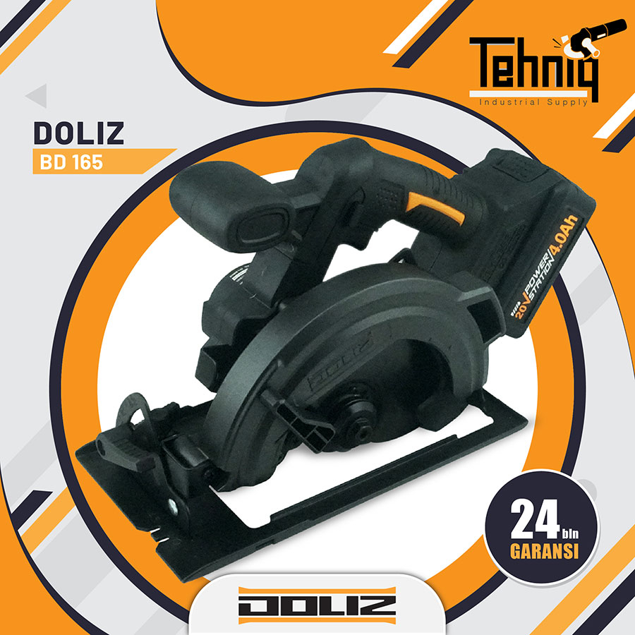 DOLIZ BD165 CORDLESS BRUSHLESS CIRCULAR SAW / DOLIZ BD 165 MESIN CIRCULAR SAW BATERAI CORDLESS BRUSH