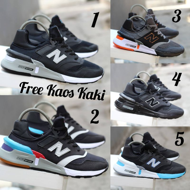 NEW B ENCAP 997 SIZE 39 - 43 SEPATU OLAHRAGA PRIA NAVY HITAM ABU