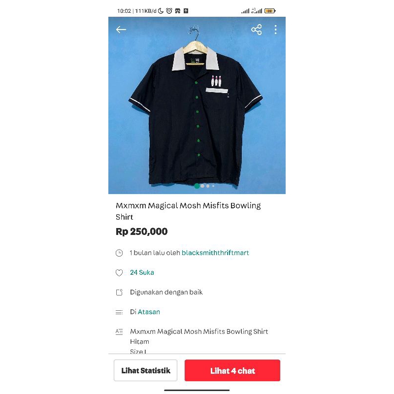 Mxmxm Magical Mosh Misfits Bowling Shirt