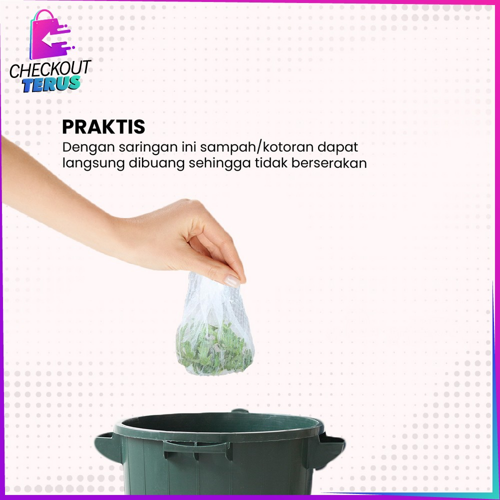 CT C837 Saringan Wastafel Cuci Piring Anti Mampet Kain Jaring Jala Saringan Tempat Sampah Dapur Filter Saringan Sisa Makanan