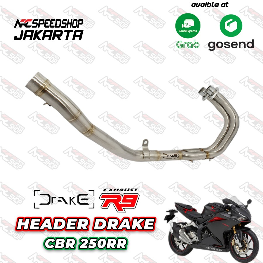 Header Knalpot R9 Drake Honda CBR 250RR Leher Knalpot R9