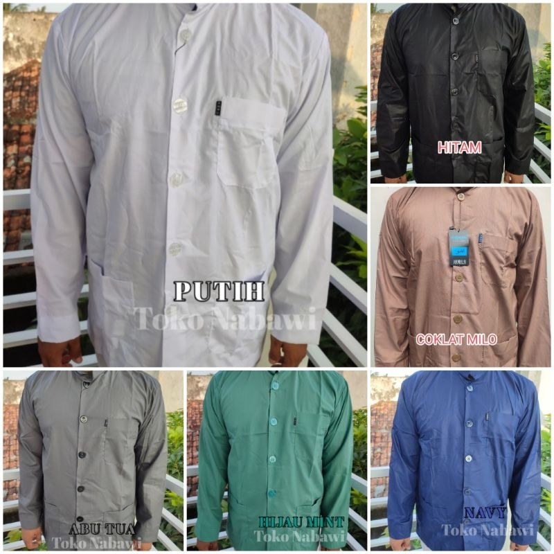 Koko Ammu Baju Koko Pria Katun Adem Halus Ukuran Besar Nyaman Dipakai