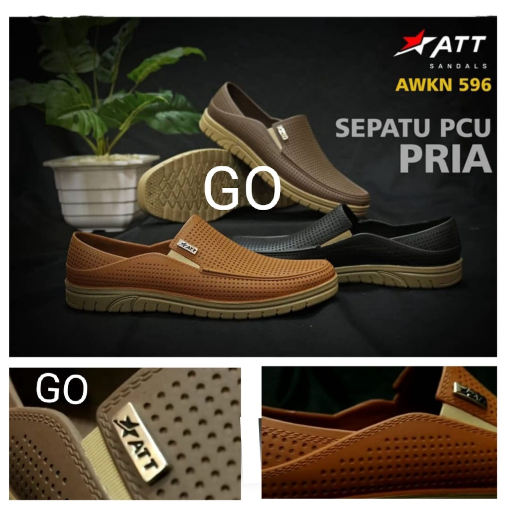 sogo ATT AWK 578 SEPATU SLIP ON Sepatu Cowok Bahan Karet Ringan Tahan Air Nyaman Elastis ABN 557 ABK 410 NC AWKN 596