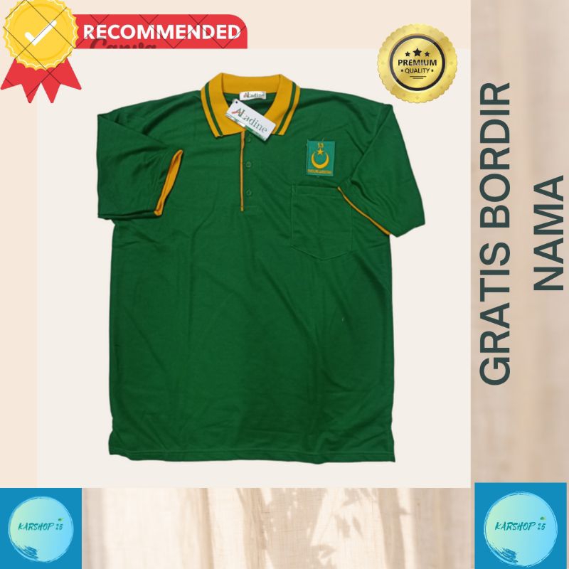 KAOS PBB TERBARU KAOS KERAH PARTAI PBB TERBARU KAOS HIJAU KERAH KUNING PARTAI BULAN BINTANG