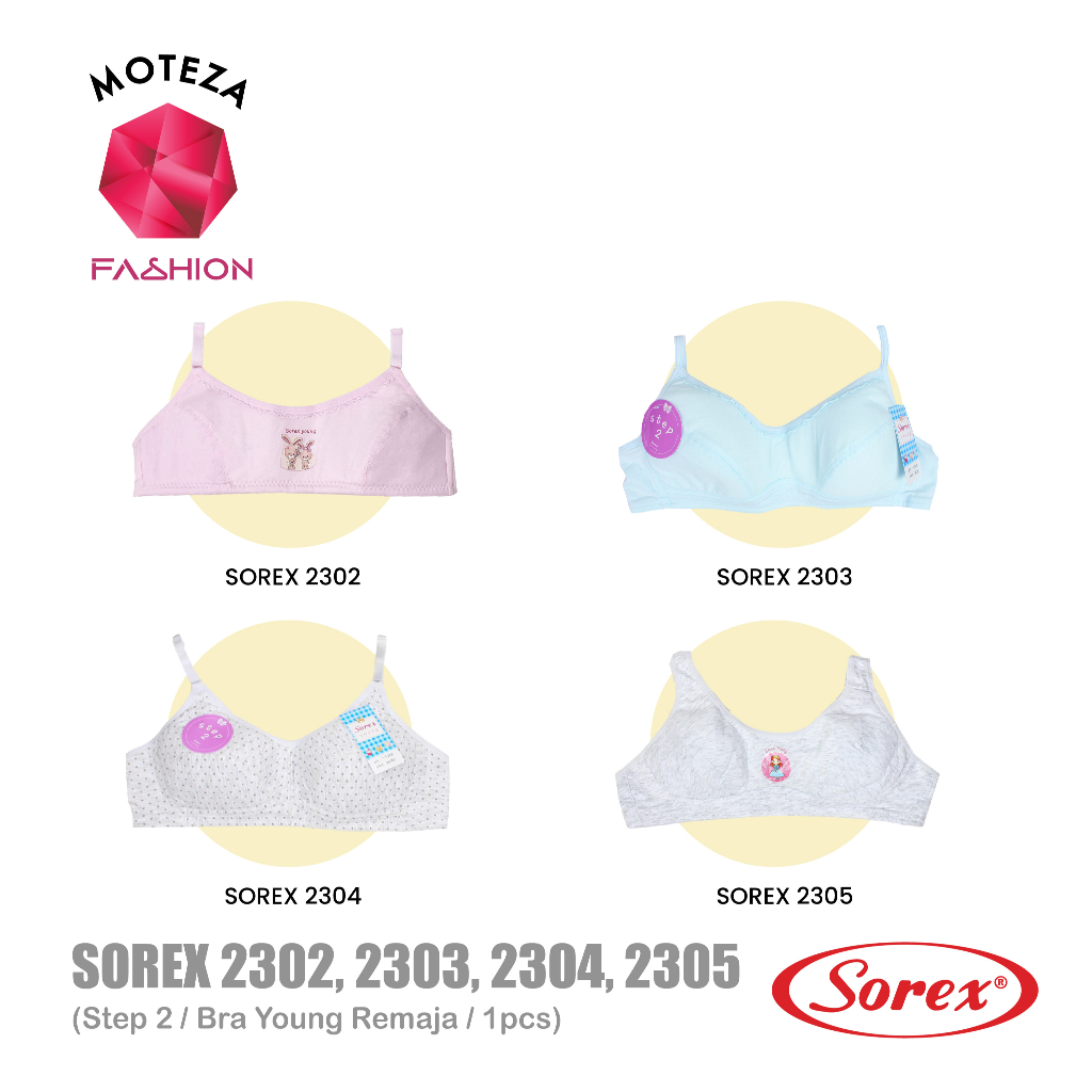 Sorex Young Miniset Pakaian Dalam / Bra BH Anak Remaja - 2304 ; 2305 Step 2 (PILIH WARNA)