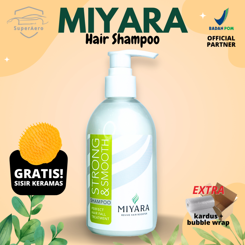 SUPERAERO MIYARA STRONG AND SMOOTH SHAMPO  PELURUS RAMBUT