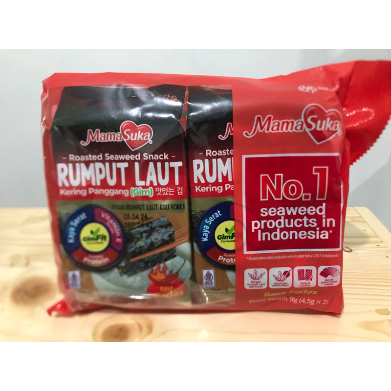 

MamaSuka Rumput Laut Pedas isi 2 (9gram)