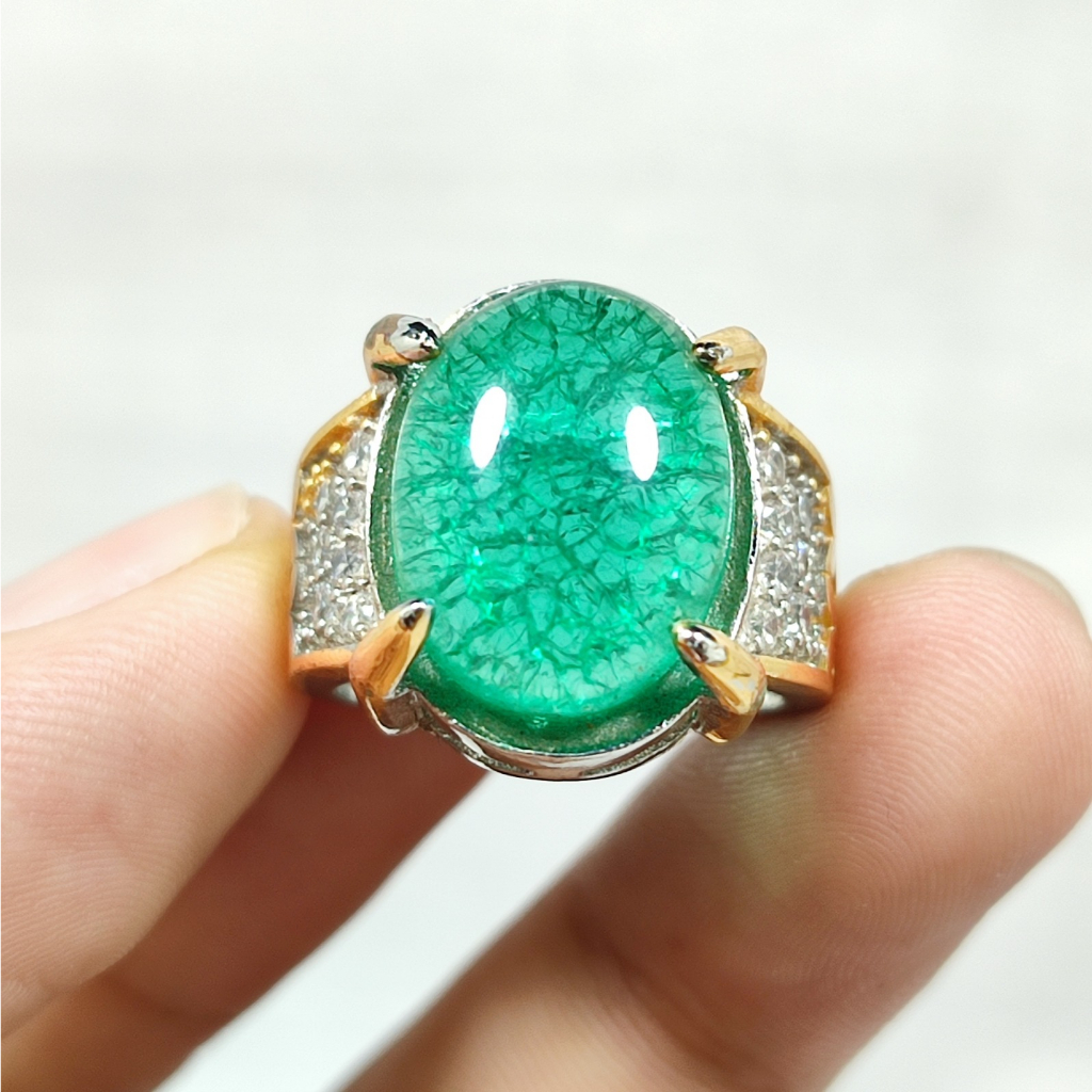 TERBARU BATU ZAMRUD RUSIA ASLI CATAM TOP QUALITY SIAP PAKAI