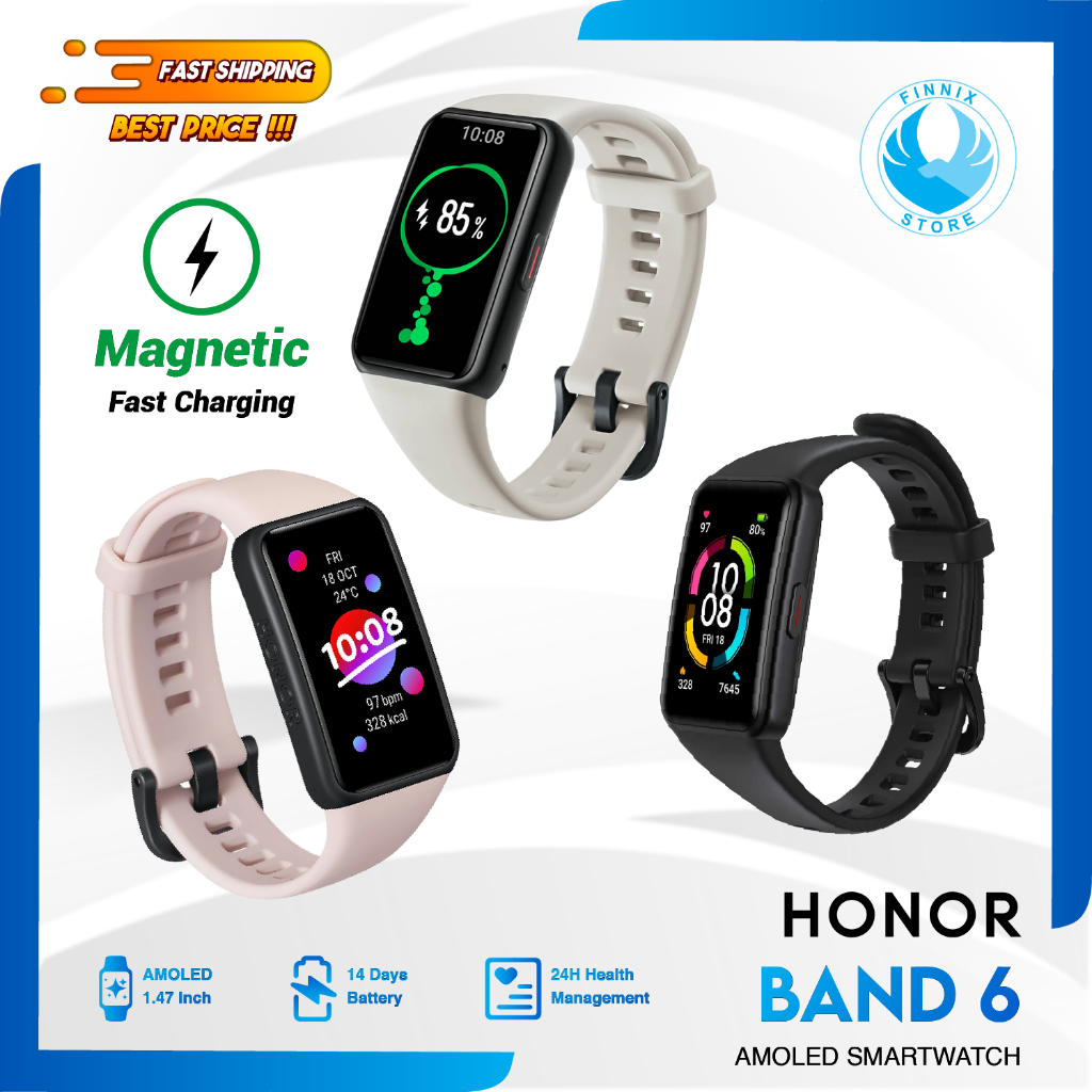 Smartband HONOR Band 6 Smartwatch - Garansi Resmi