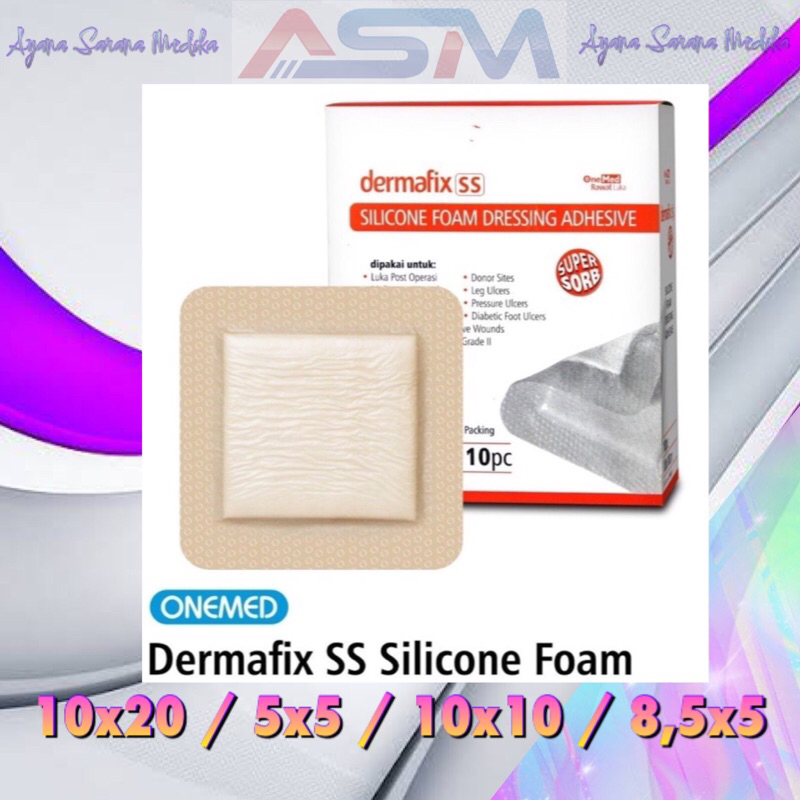 DERMAFIX SS SILICONE FOAM DRESING ADHESIVE SUPER SORB ECERAN