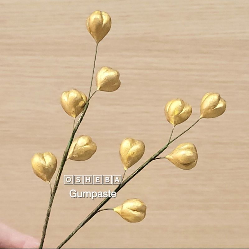 

[osheba] gumpaste kuncup emas 2 rangkaian