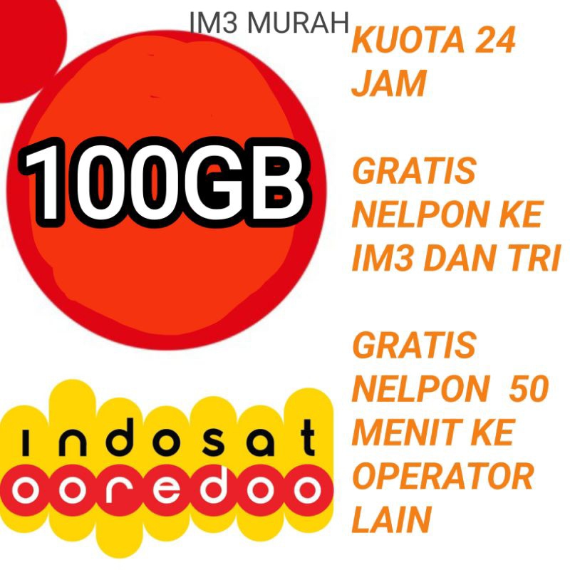 KUOTA 100 GB INDOSAT 2 BULAN