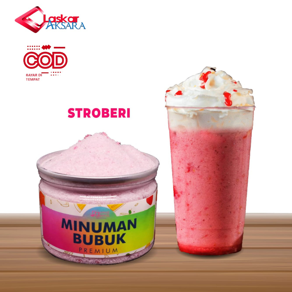 

Can - Bubuk Minuman Stroberi Strawberry / Premium