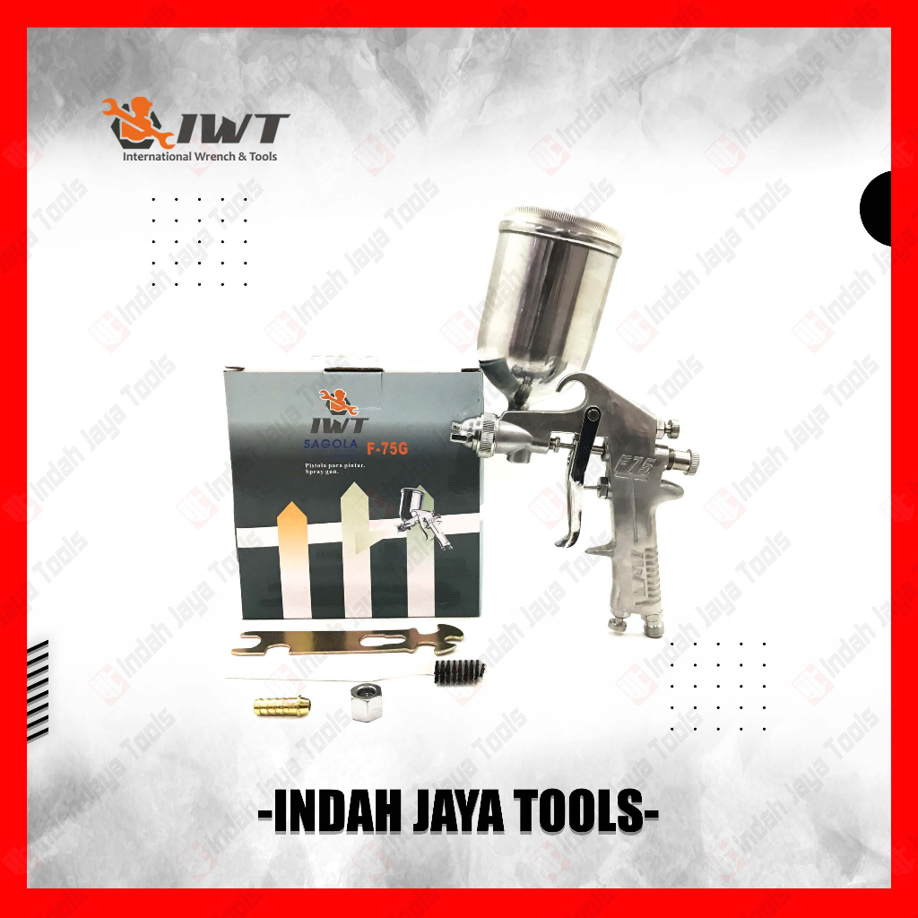 Spray Gun SAGOLAA Tabung Atas F-75 / F75 400mL