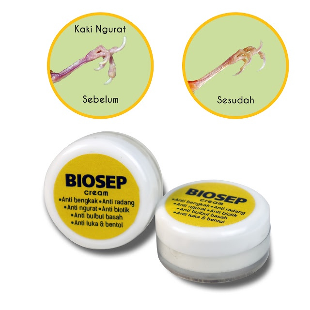 Biosep Nutribird Salep Kaki Burung Ngurat Merah Bengkak dan Luka