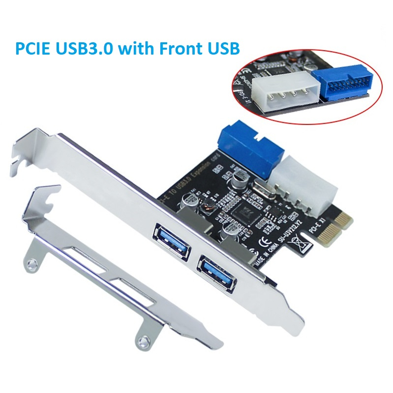 PCIE USB 2 Port with USB Front Panel USB 3.0 PCI Express USB X1