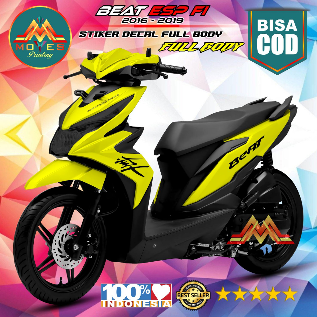 DECAL HONDA BEAT ESP 2017-2019 - DECAL BEAT ESP 2017-2019 TERBARU